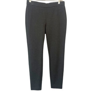 J. Crew Petite Sz PL Pixie Pants Leggings 26"In Back Zip Ponte Stretch Knit Gray